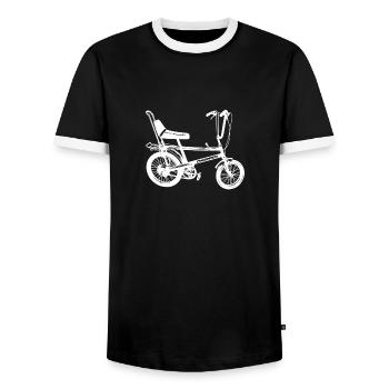 Chopper - Männer Kontrast-T-Shirt - Schwarz/Weiß - Vorne - AI Model Female 172 light (172cm) & AI Model Male 178 light (178cm)