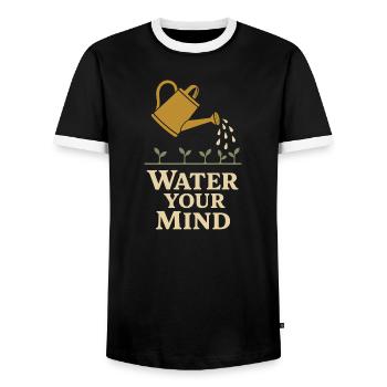 Lustiger Garten-humor, Pflanzenliebhaber, - Männer Kontrast-T-Shirt - Schwarz/Weiß - Vorne - AI Model Female 172 light (172cm) & AI Model Male 178 light (178cm)