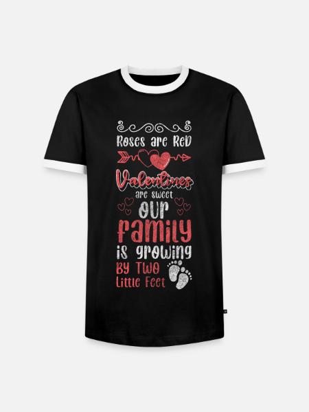 Baby Geburt Herz Kinder - Männer Kontrast-T-Shirt - Schwarz/Weiß