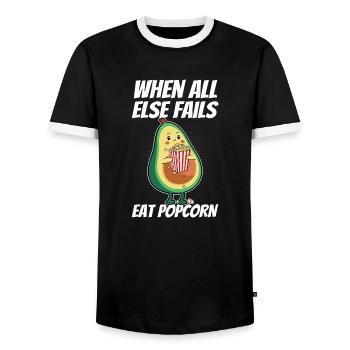 Kids Movie Night Cute Funny When All Else Fails Ea - Männer Kontrast-T-Shirt - Schwarz/Weiß - Vorne - AI Model Female 172 light (172cm) & AI Model Male 178 light (178cm)