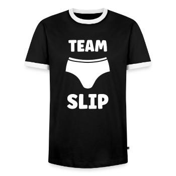Slip - T-shirt contrasté Homme - noir/blanc - Devant - AI Model Female 172 light (172cm) & AI Model Male 178 light (178cm)