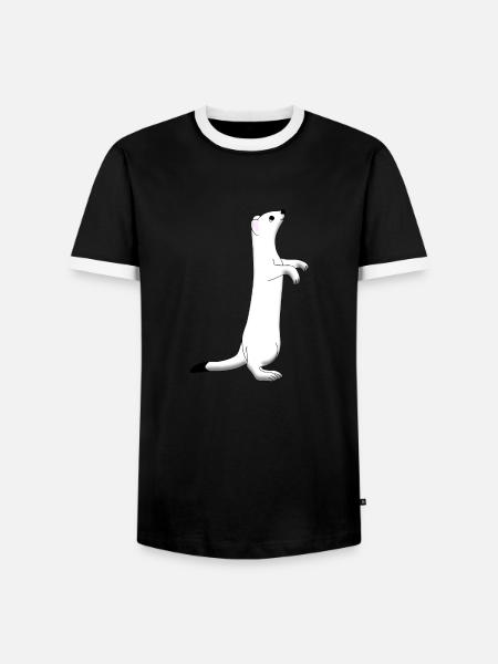 Ermine - Men's Ringer Shirt - black/white