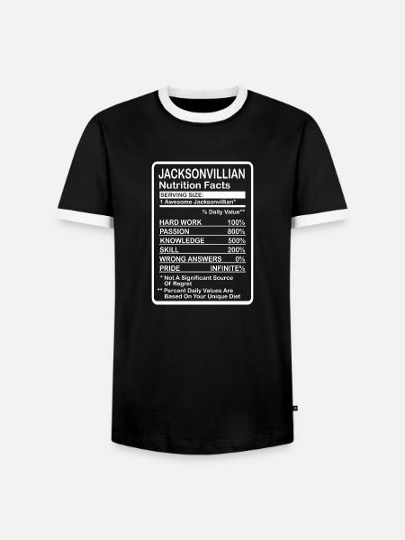Jacksonville Florida - Männer Kontrast-T-Shirt - Schwarz/Weiß
