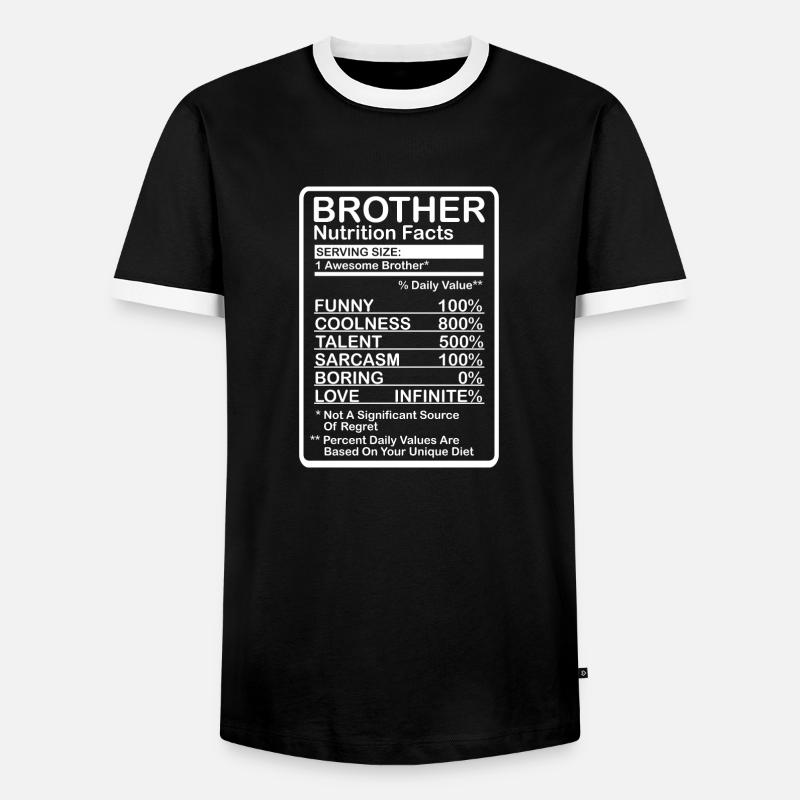 Brother Nutritional Values - Men's Ringer Shirt - black/white