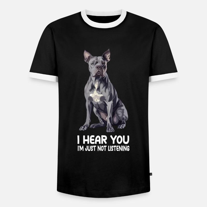 Cane Corso - Männer Kontrast-T-Shirt - Schwarz/Weiß
