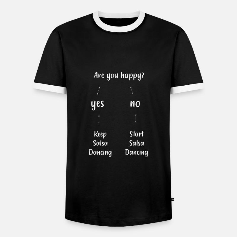 Salsa Dancer Dancer - Men's Ringer Shirt - black/white