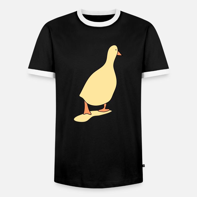 Entenvogel 3 - Männer Kontrast-T-Shirt - Schwarz/Weiß
