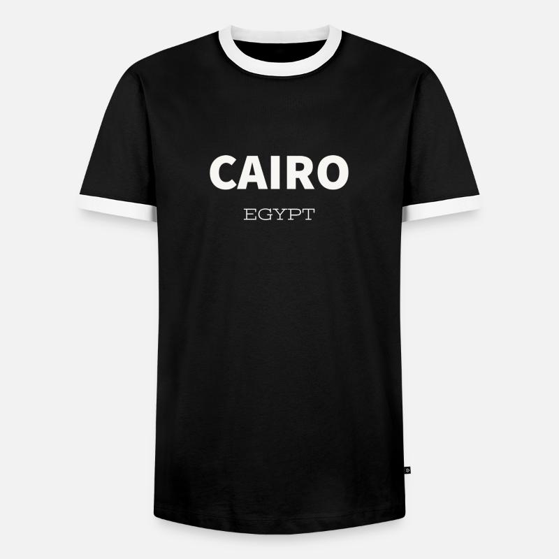 cairo - Männer Kontrast-T-Shirt - Schwarz/Weiß