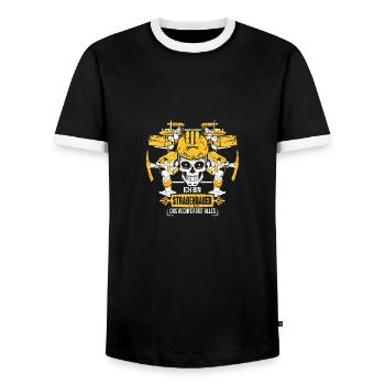 Straßenbau Straßenbauer Asphaltbauer Geschenk Alle - Männer Kontrast-T-Shirt - Schwarz/Weiß - Vorne - AI Model Female 172 light (172cm) & AI Model Male 178 light (178cm)