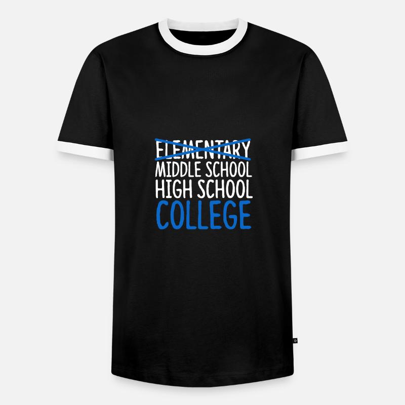 Elementary Graduation Elementary Middle School - Männer Kontrast-T-Shirt - Schwarz/Weiß
