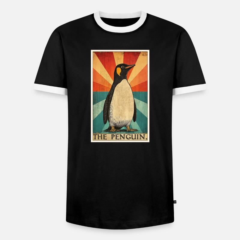 Penguins Penguin - Men's Ringer Shirt - black/white
