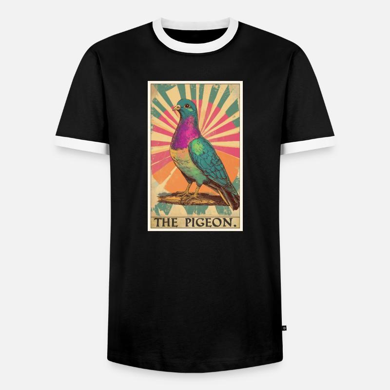 Pigeons Pigeon - Men's Ringer Shirt - black/white
