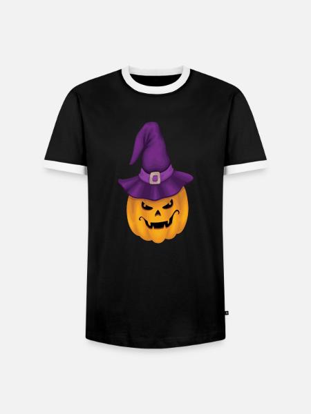 HALLOWEEN - T-shirt contrasté Homme - noir/blanc