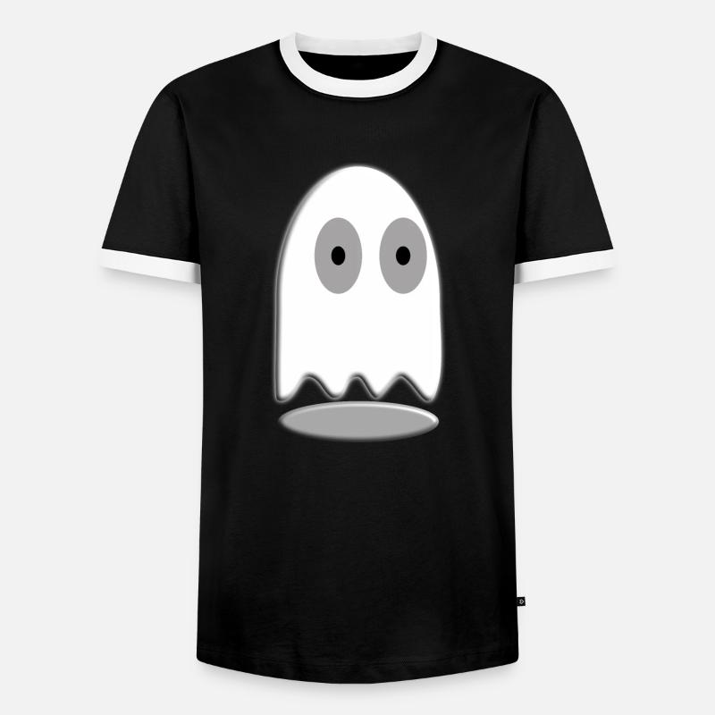 Geist - Männer Kontrast-T-Shirt - Schwarz/Weiß