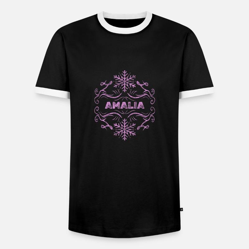 Ehefrau Amalia - Männer Kontrast-T-Shirt - Schwarz/Weiß