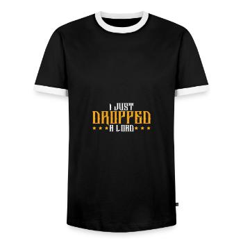 Dicton cool de camionneur - T-shirt contrasté Homme - noir/blanc - Devant - AI Model Female 172 light (172cm) & AI Model Male 178 light (178cm)