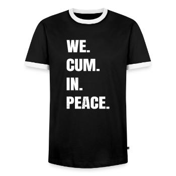 cadeau aux couleurs vives amour astronomie cadeaux - T-shirt contrasté Homme - noir/blanc - Devant - AI Model Female 172 light (172cm) & AI Model Male 178 light (178cm)