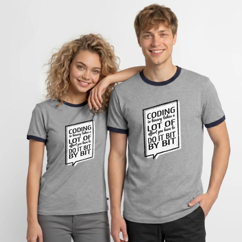 Ordinateurs Citation C Sharp Programmation T-shirt contrasté Homme