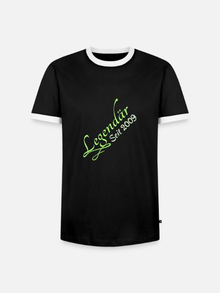 Legendary 2009 - Männer Kontrast-T-Shirt - Schwarz/Weiß