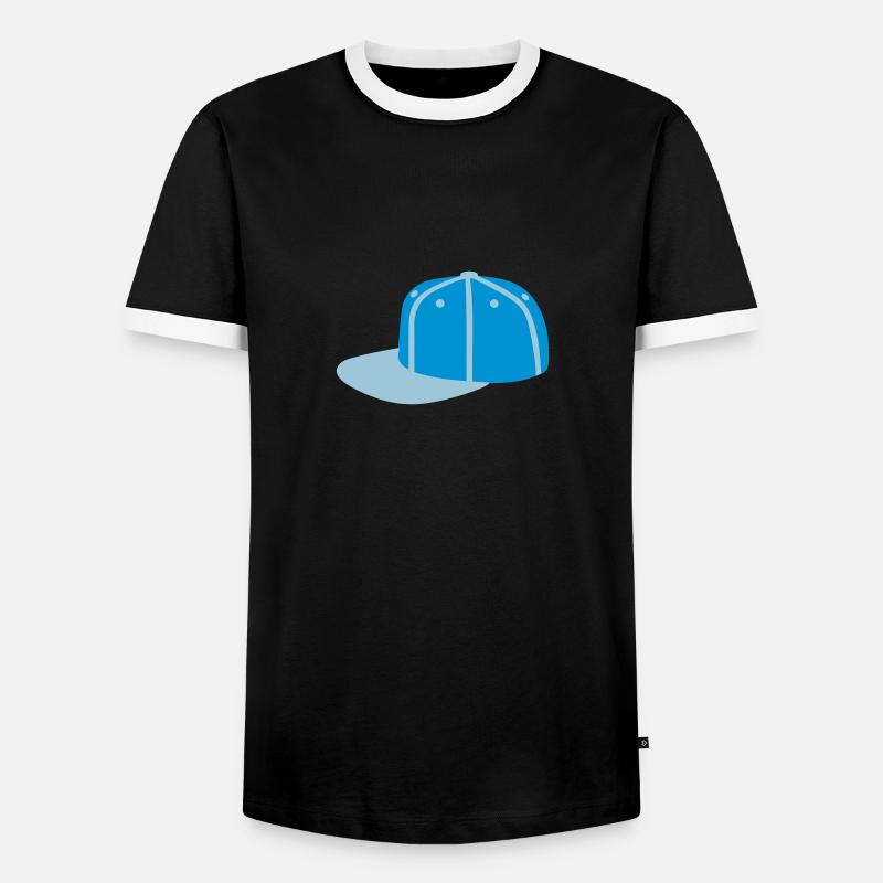 Basecap - Men's Ringer Shirt - black/white