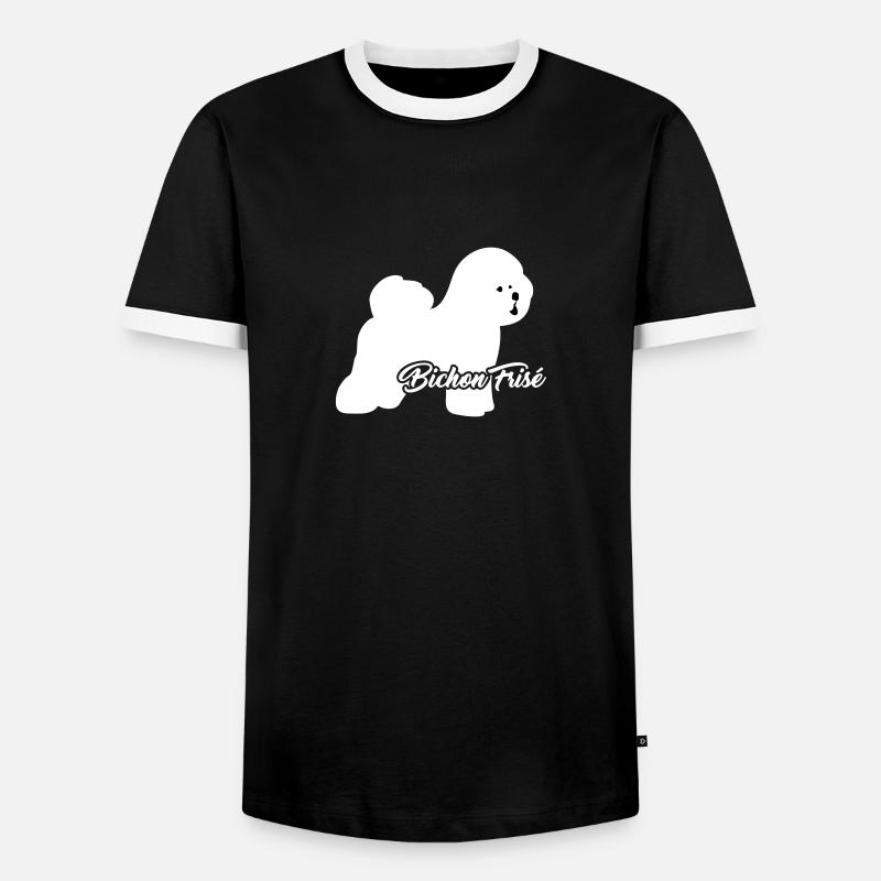 Bichon Frise - Men's Ringer Shirt - black/white