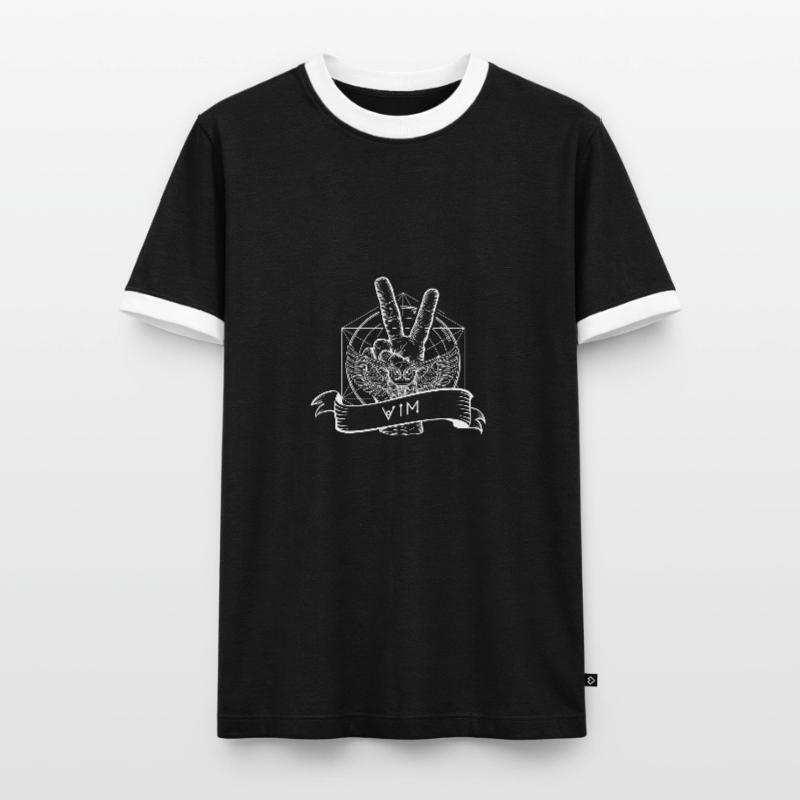 éditeur de console open source vim linux T-shirt contrasté Homme