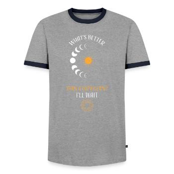 What's Better Than A Capricorn?... - Männer Kontrast-T-Shirt - Grau/Navy  - Vorne - AI Model Female 172 light (172cm) & AI Model Male 178 light (178cm)