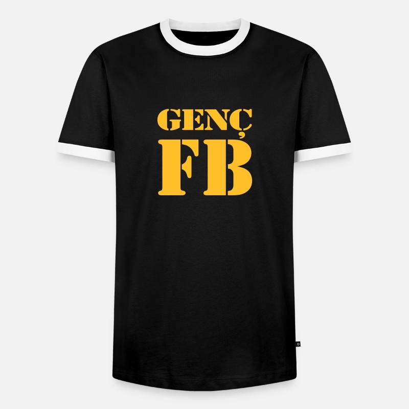 Genc FB - 2 - T-shirt contrasté Homme - noir/blanc