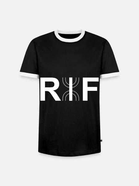Der Rif - Männer Kontrast-T-Shirt - Schwarz/Weiß