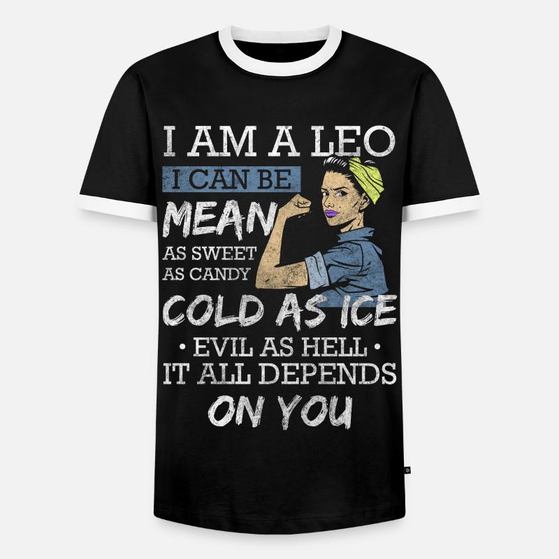 Leo superstition characteristics Leo - Men's Ringer Shirt - black/white