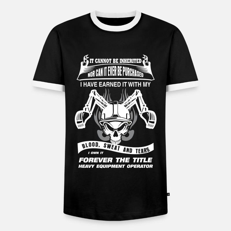 Baggerfahrer Bagger - Männer Kontrast-T-Shirt - Schwarz/Weiß