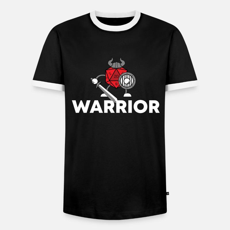 Fighter dice game games - Men's Ringer Shirt - black/white