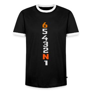 Gang Motorrad motorradfahrer geschenk - Männer Kontrast-T-Shirt - Schwarz/Weiß - Vorne - AI Model Female 172 light (172cm) & AI Model Male 178 light (178cm)