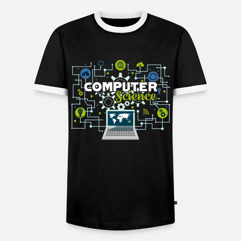 Computer Science Proud Computer Science - Men's Ringer Shirt - black/white