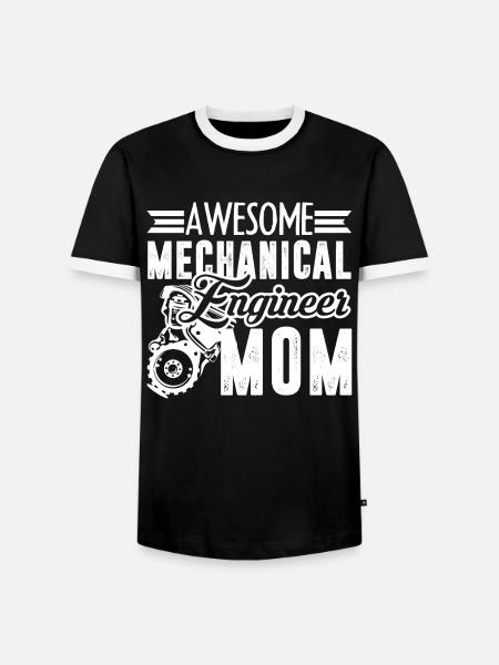 Mechanical Engineer Mechanical Engineer Mom - Men's Ringer Shirt - black/white