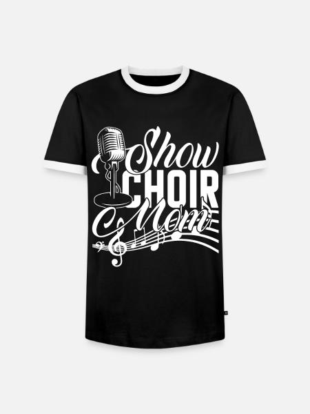 Show Choir Show Choir Mom - Men's Ringer Shirt - black/white