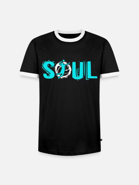 Volleyball Soul - Men's Ringer Shirt - black/white