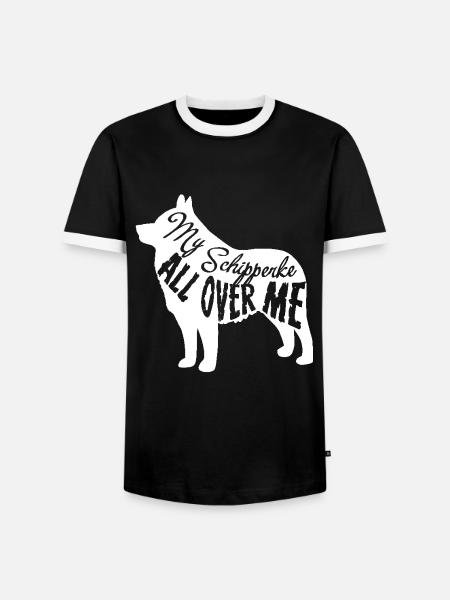 My Schipperke All Over Me - Men's Ringer Shirt - black/white