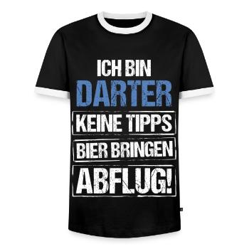 I’m Darter - Apportez de la bière et partez - T-shirt contrasté Homme - noir/blanc - Devant - AI Model Female 172 light (172cm) & AI Model Male 178 light (178cm)