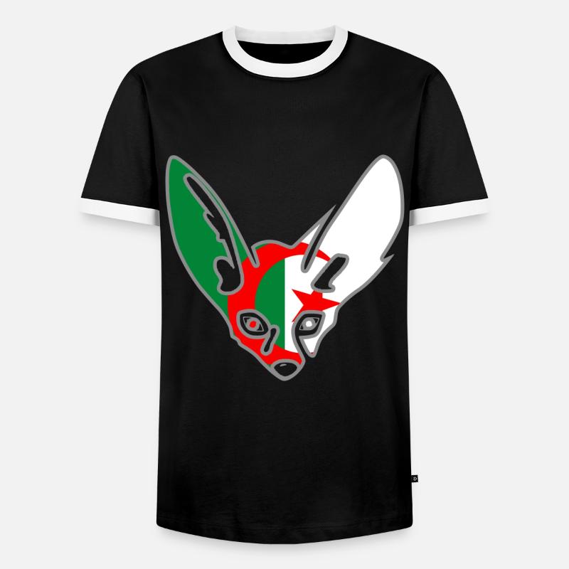 Fennec Algeria - Men's Ringer Shirt - black/white