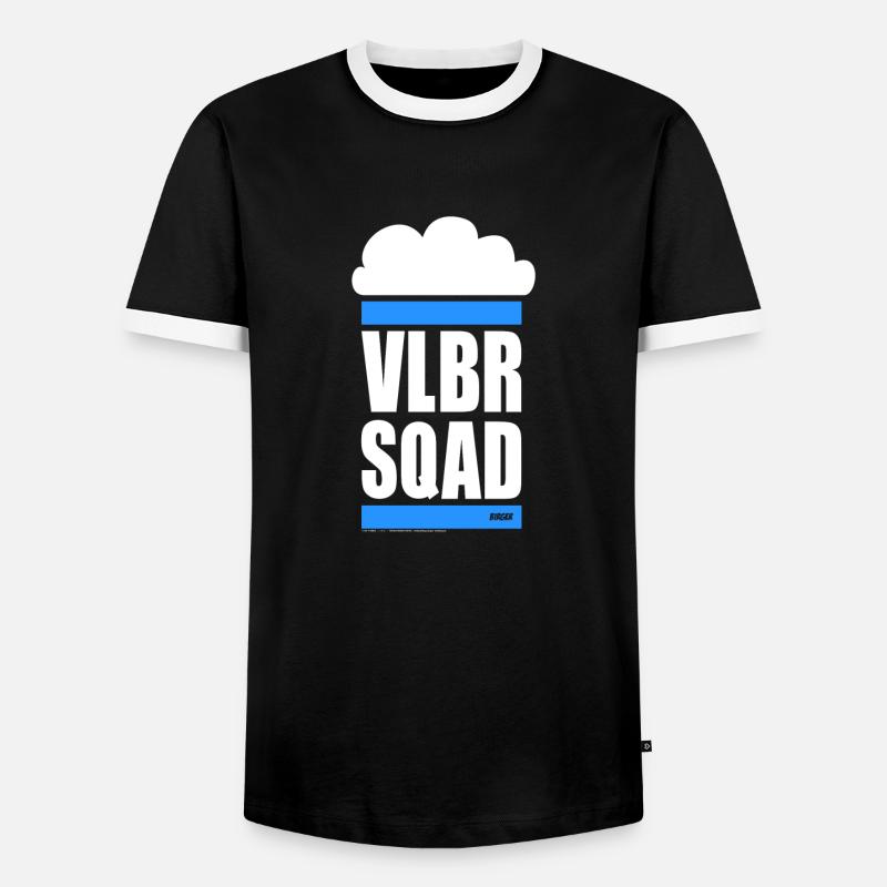 VOLLBIER SQUAD - Uniform - Men's Ringer Shirt - black/white