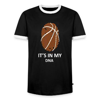 Basket-ball - T-shirt contrasté Homme - noir/blanc - Devant - AI Model Female 172 light (172cm) & AI Model Male 178 light (178cm)