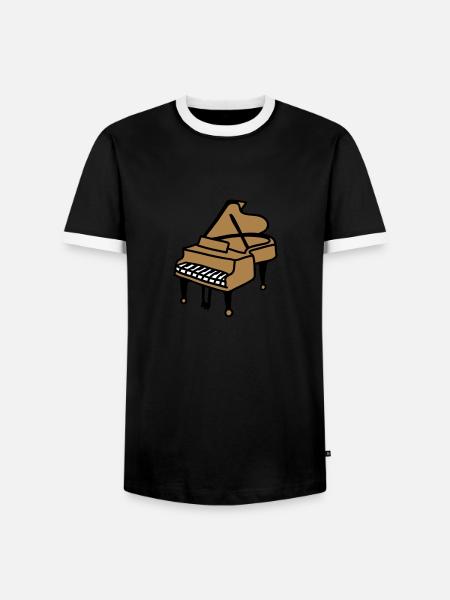 Wings 3 - Men's Ringer Shirt - black/white