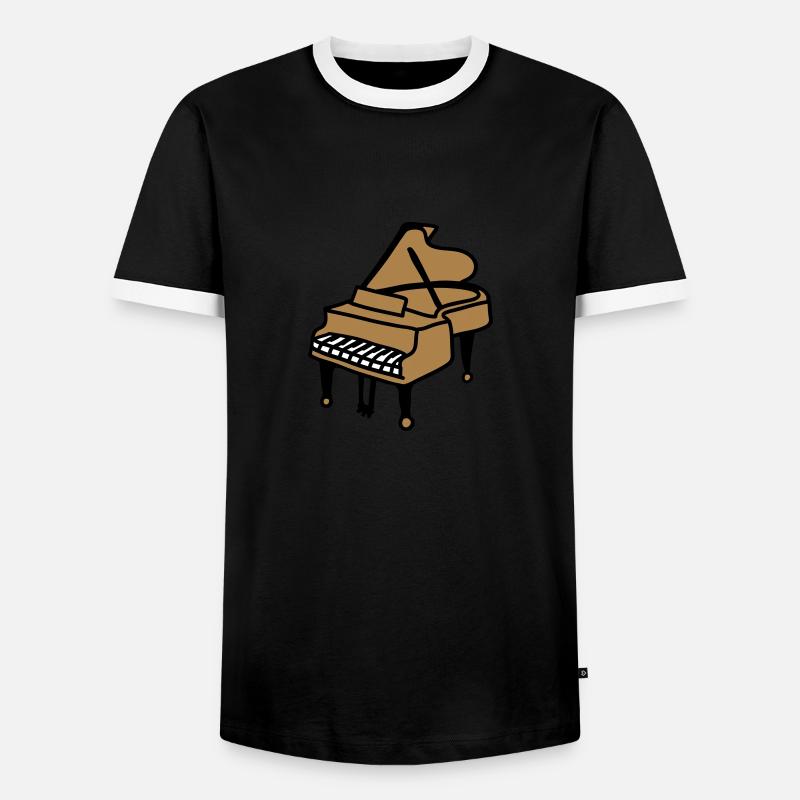 Wings 3 - Men's Ringer Shirt - black/white