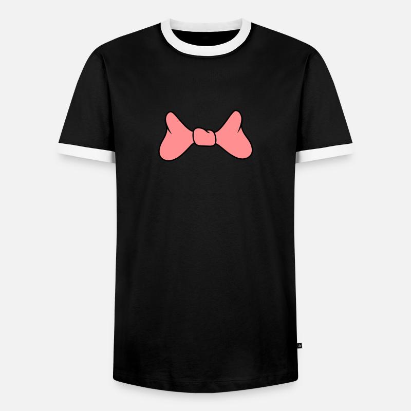 Bow - Men's Ringer Shirt - black/white