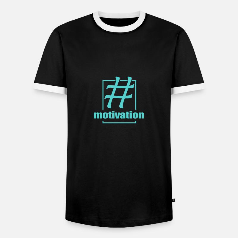Trainer Trainer - Männer Kontrast-T-Shirt - Schwarz/Weiß