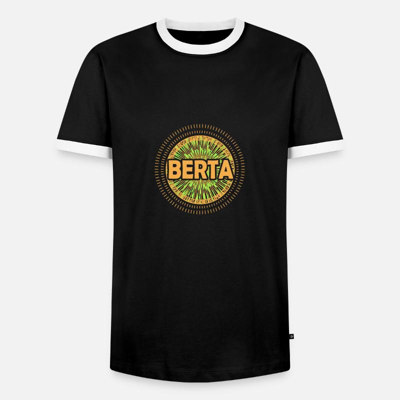 Gift idea Berta - Men's Ringer Shirt - black/white