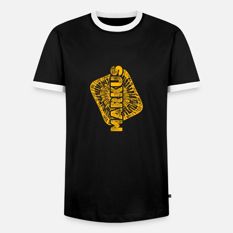 Stardust Markus - Men's Ringer Shirt - black/white