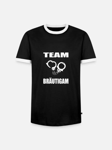 JGA - Männer Kontrast-T-Shirt - Schwarz/Weiß