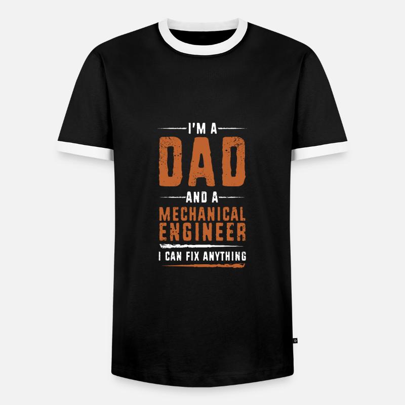 Mechanical Engineer - Men's Ringer Shirt - black/white